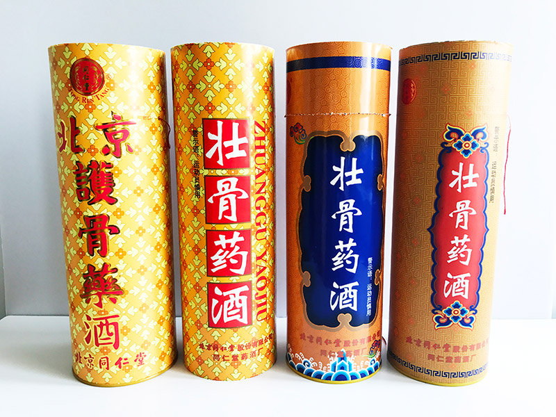 军兴溢美纸罐定制案例之同仁堂：酒类纸罐定制