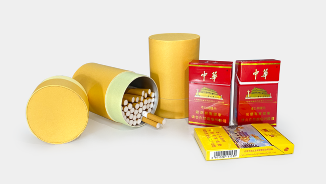 圆筒香烟纸罐包装盒 圆筒香烟纸罐包装盒