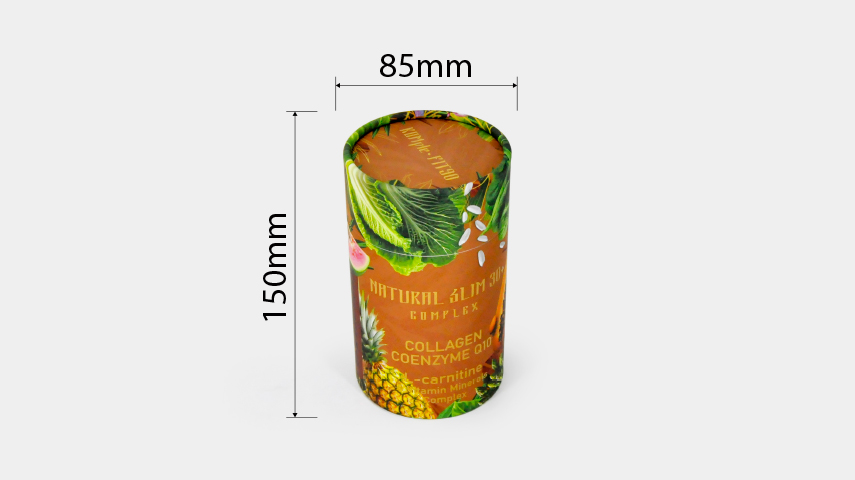 固体饮粉纸罐包装