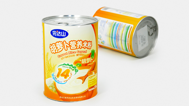 完达山米粉纸罐