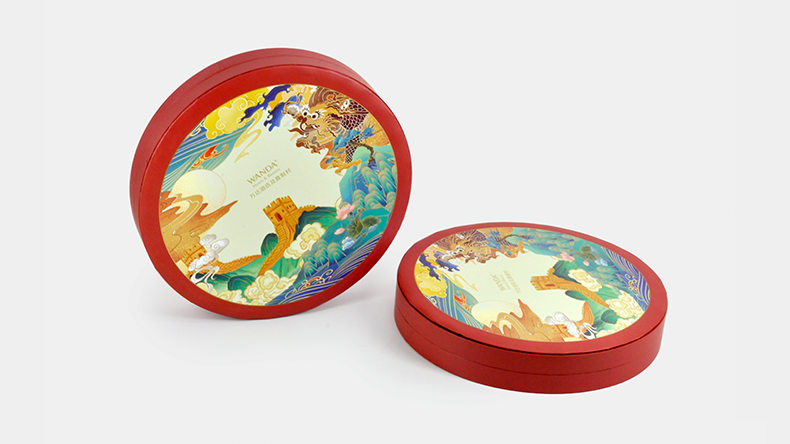 圆筒月饼礼盒包装