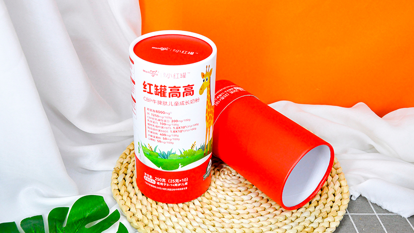 固体饮粉纸罐包装