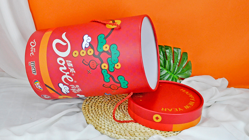 零食抱抱桶礼盒包装