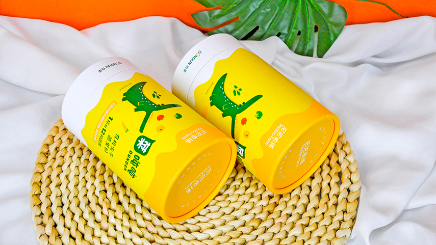 固体饮粉纸罐包装