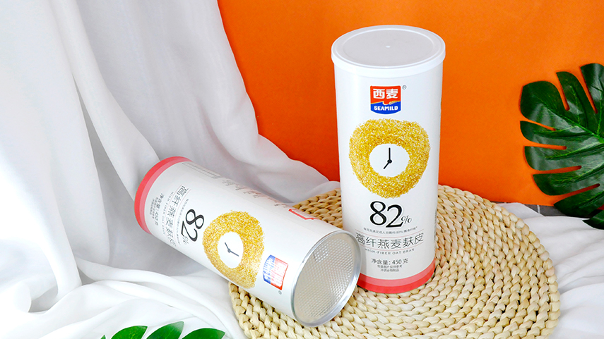 燕麦食品纸罐包装