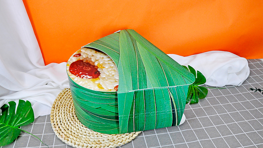 圆形粽子礼盒包装